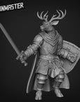 Deer Knight - 3d Printed Miniature Sculpted by Goon Master Games