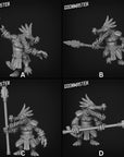 Crocodile Warrior with Spear - 3d Printed Miniature by Goon Master Games