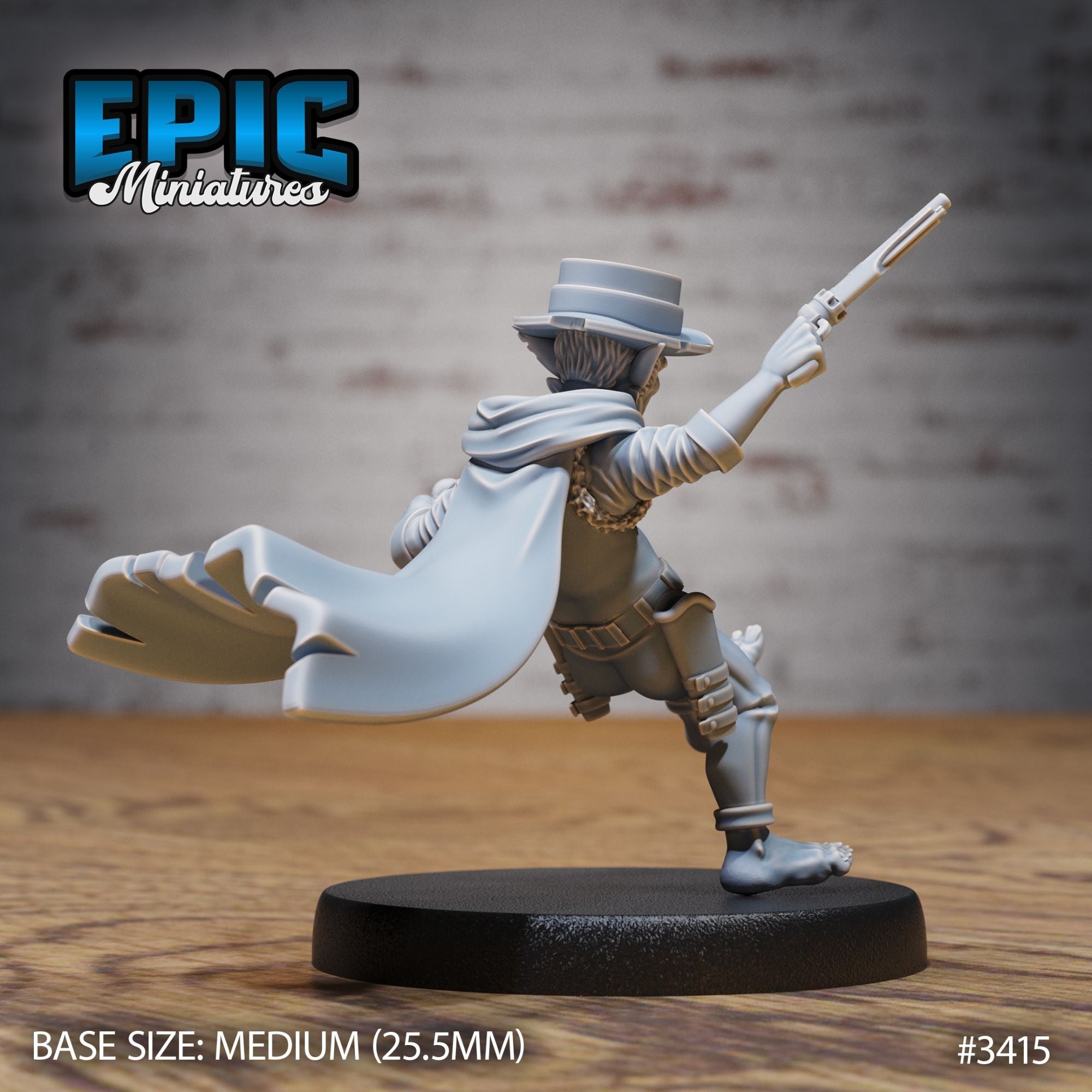 Goblin Bandit/Sheriff - 3d Printed Miniature