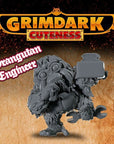 Orangutan Engineer - 3d Printed Grimdark Cuteness Chibi Miniature