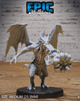 Draconic Demon Brass - 3d Printed Miniature Sculpted by Epic Miniatures