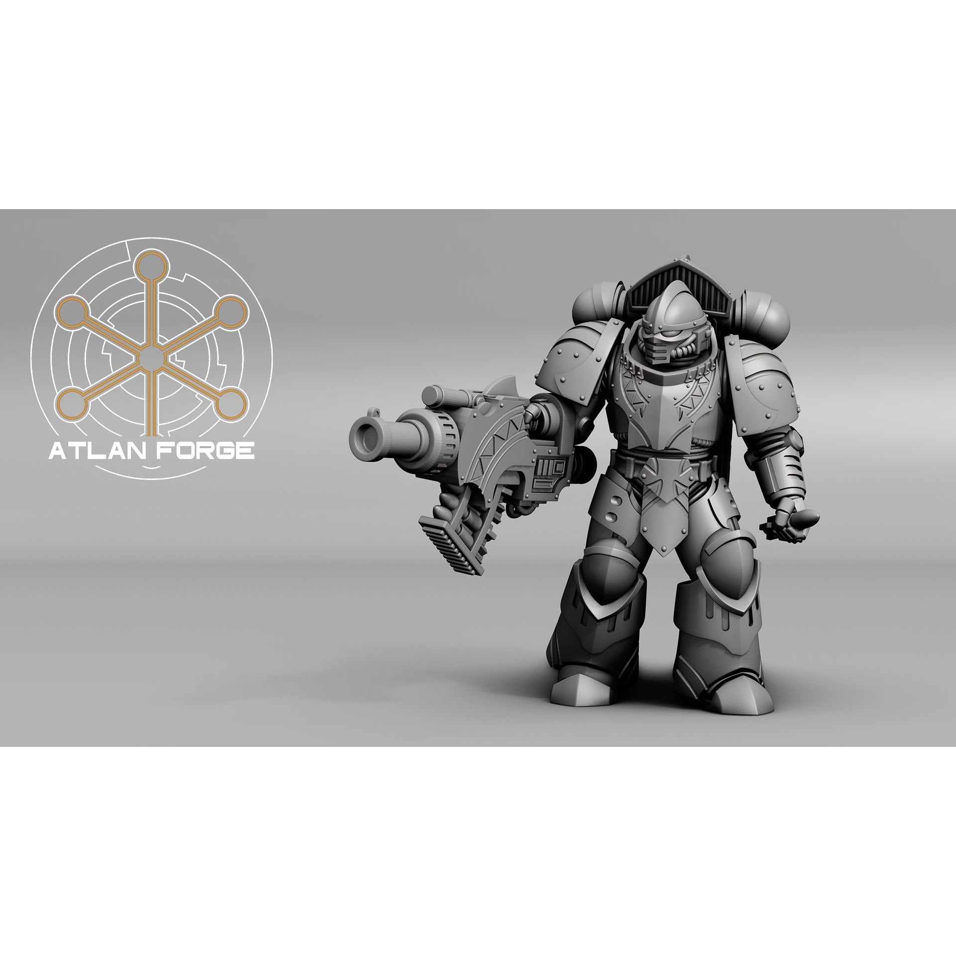 Atlan Forge - 5 Model Modular Unit 3d Printed Sculpted by Atlan Forge