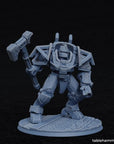 Clockwork Ancient, Space Dwarf Golem Mech - Federation of Tyr - 3d Printed Miniature by Tablehammer