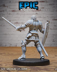 Knight Sir Tristan - 3d Printed by Epic Miniatures