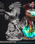 Geckold Crystal Princess - Geckolds - 3d Printed Miniature Sculpted by Printed Obsession