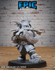 Wild Dwarf Miner - 3d Printed by Epic Miniatures