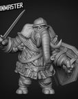 Elephant Warrior - Sword and Shield - 3d Printed Miniature by Goon Master Games