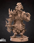 Dragonborn Barbarian - 3d Printed Miniature sculpted by Bite the Bullet