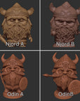 Chibi Nordic Gods - 3d Printed Miniature Sculpted by Limelight Studio