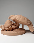 Hawksbill Sea Turtle - 3d Printed 1:16 Scale Miniature by Animal Den