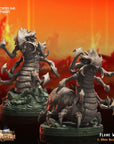 Flame Worms - 3d Printed Miniature Sculpted by Crippled God Foundry