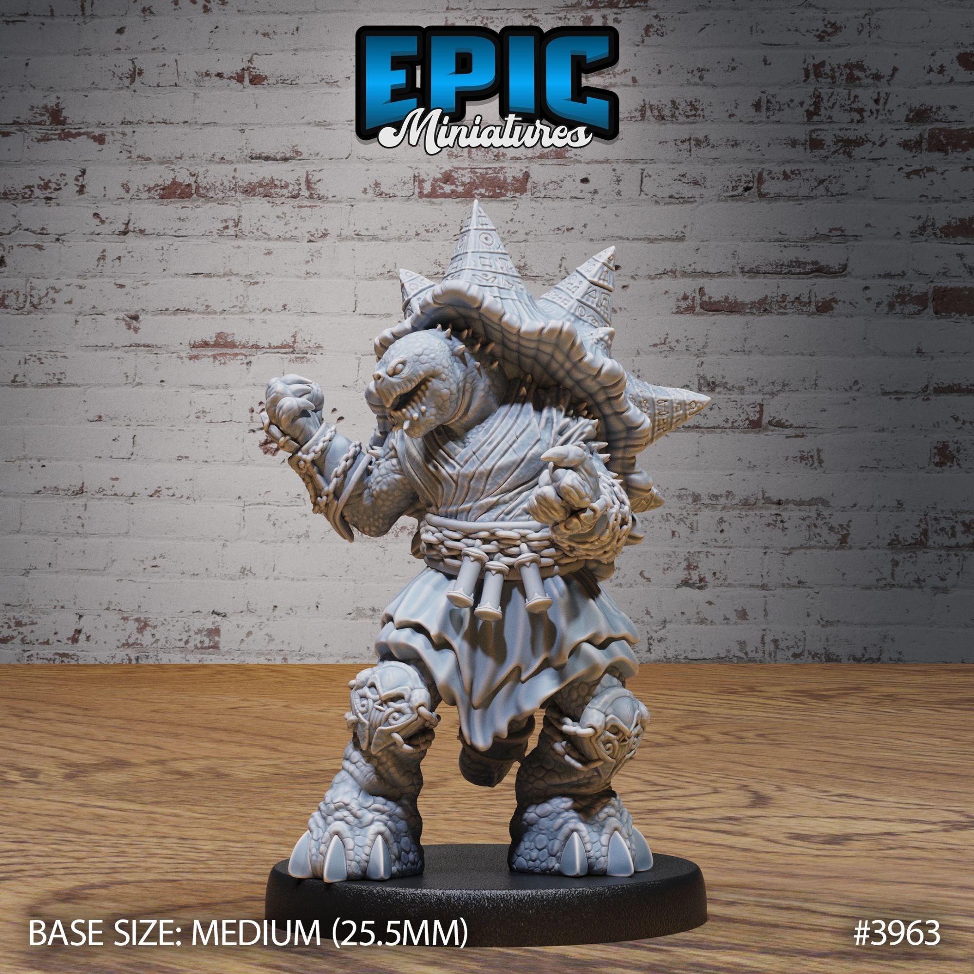 Turtle Folk Necromancer - 3d Printed by Epic Miniatures