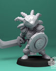 Axolotl Fighters - 3d Printed Miniature by DiceHeads