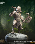 Krag Vador, Zyraxian Master of the Hunt - 3d Printed Miniature Sculpted by Crippled God Foundry