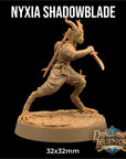 Nyxia Shadowblade - 3d Printed Miniature by Dragon Trappers Lodge