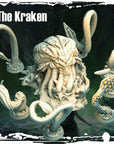 The Kraken - Terror on Cursed Waters - 3d Printed Miniature Sculpted by Monolith Arts