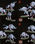 Beast Hounds - 3d Printed Miniature by Crippled God Foundry