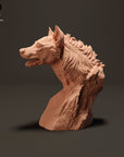 Spotted Hyena Bust - 3d Printed 1:8 Scale Bust by Animal Den