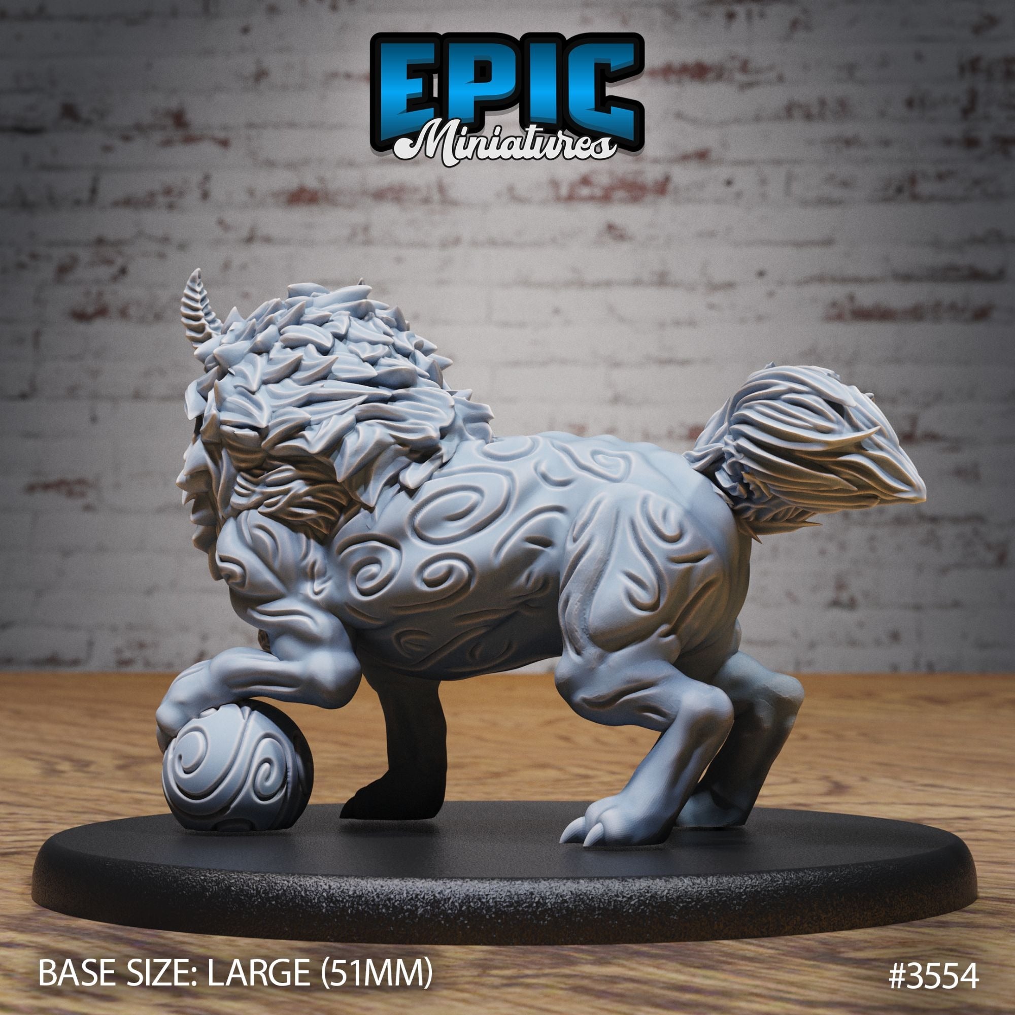 Guardian Fu Dog - 3d Printed by Epic Miniatures