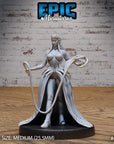 Dark Elf Domina - 3d Printed Miniature Sculpted by Epic Miniatures