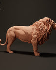 Lion - 3d Printed 1:24 Scale Miniature by Animal Den