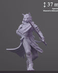 Tabaxi Fighter Sandrim - 3d Printed Miniature by DND Is A Woman
