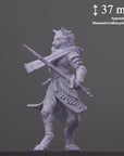 Tabaxi Fighter Sandrim - 3d Printed Miniature by DND Is A Woman