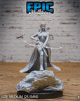 Dark Elf Domina - 3d Printed Miniature Sculpted by Epic Miniatures