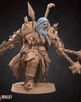 Hero Barbarian Male (Modular) - Bullet Hell Heroes - 3d Printed Miniature by Bite the Bullet