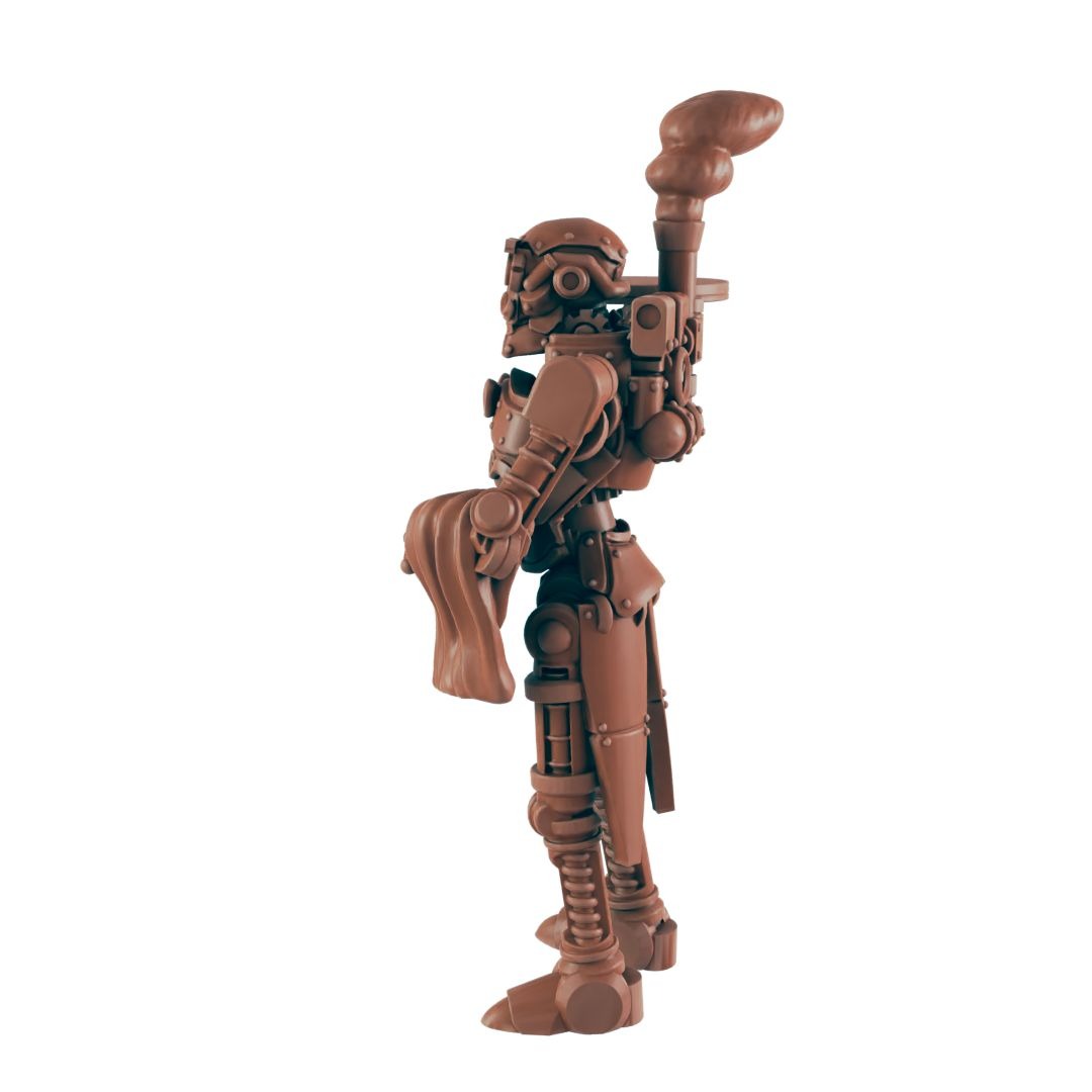 Steam Clockwork Butler - Bolts and Brimstone - 3d Printed miniature by ...