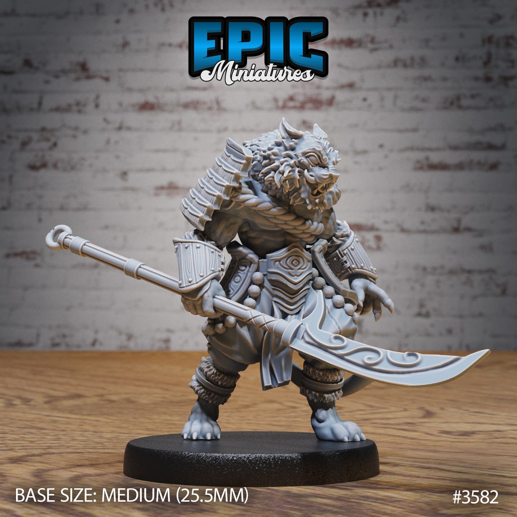 Tiger Folk Samurai - 3d Printed by Epic Miniatures