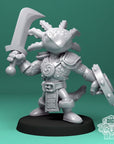 Axolotl Fighters - 3d Printed Miniature by DiceHeads