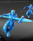 BlueWyvern - Azure Bound - 3d Printed Miniature by Blue Wyvern