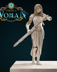 Aasimar Cleric Amahiah - 3d Printed Miniature by DND Is A Woman