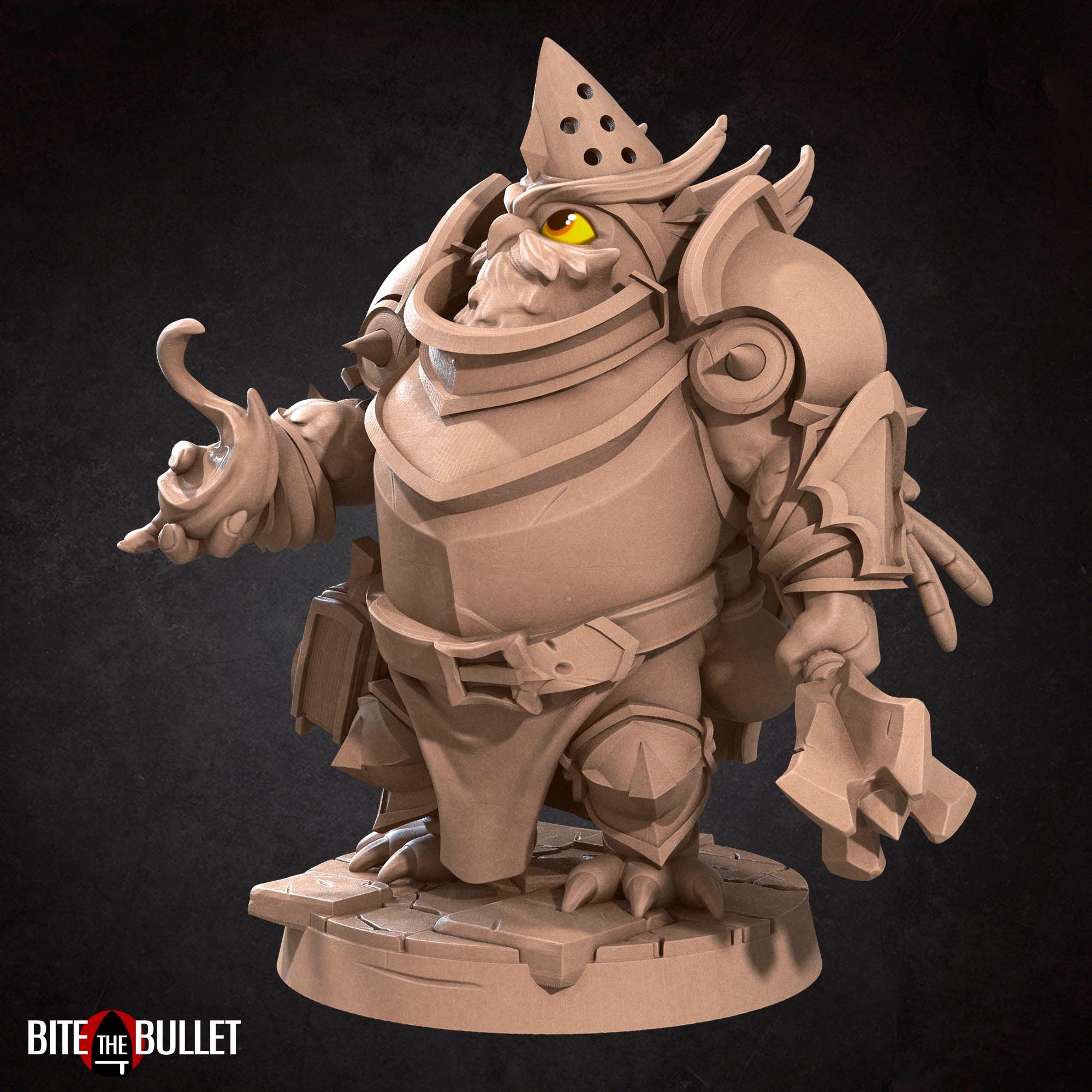 Owlfolk Cleric - 3d Printed Miniature by Bite the Bullet