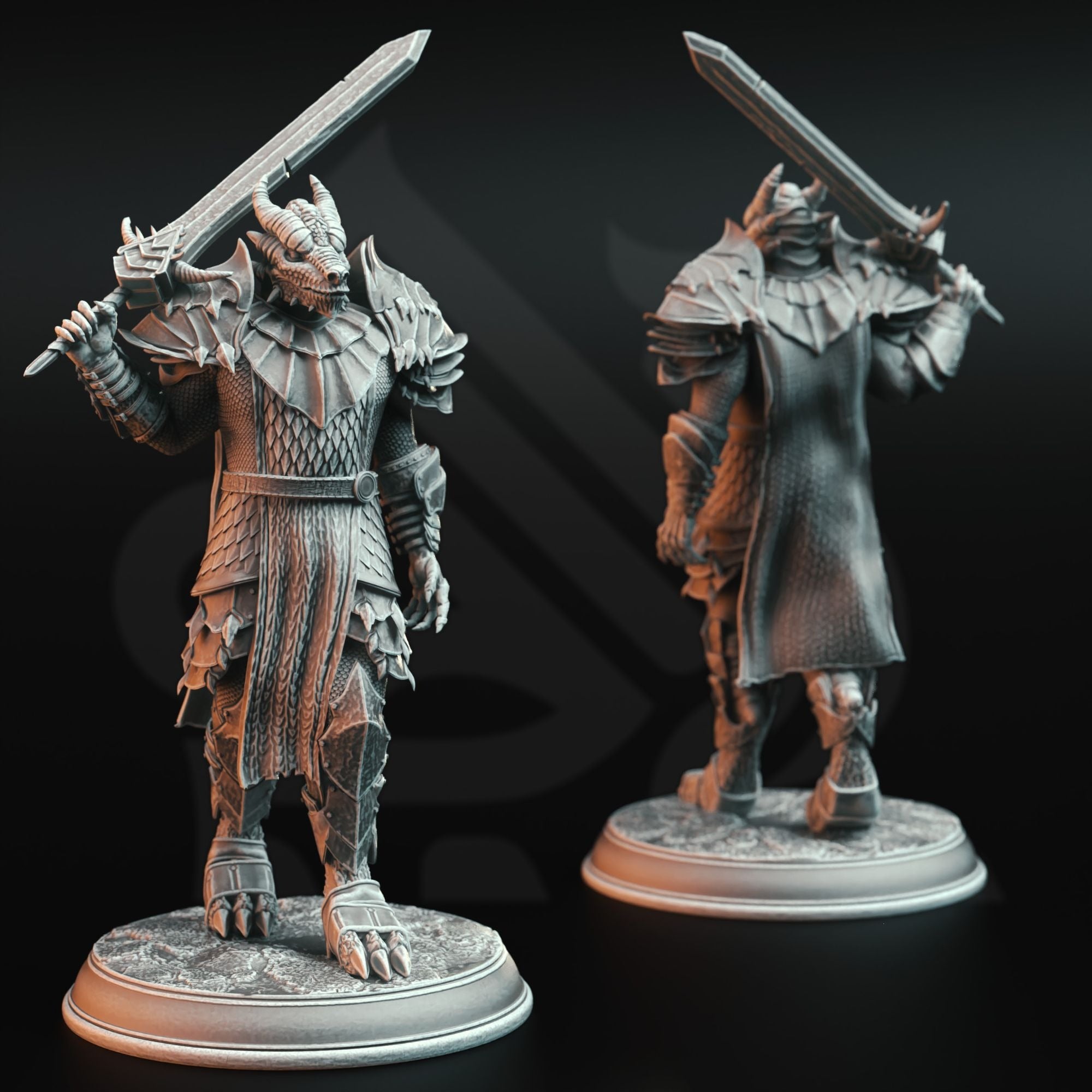 Knights of the Dragon - 3d Printed Miniature by DM Stash