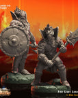 Fire Giant Guardians - 3d Printed Miniature Sculpted by Crippled God Foundry