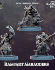 Rampart Marauders - 3d Printed Miniature Sculpted by Golden Thief Studios