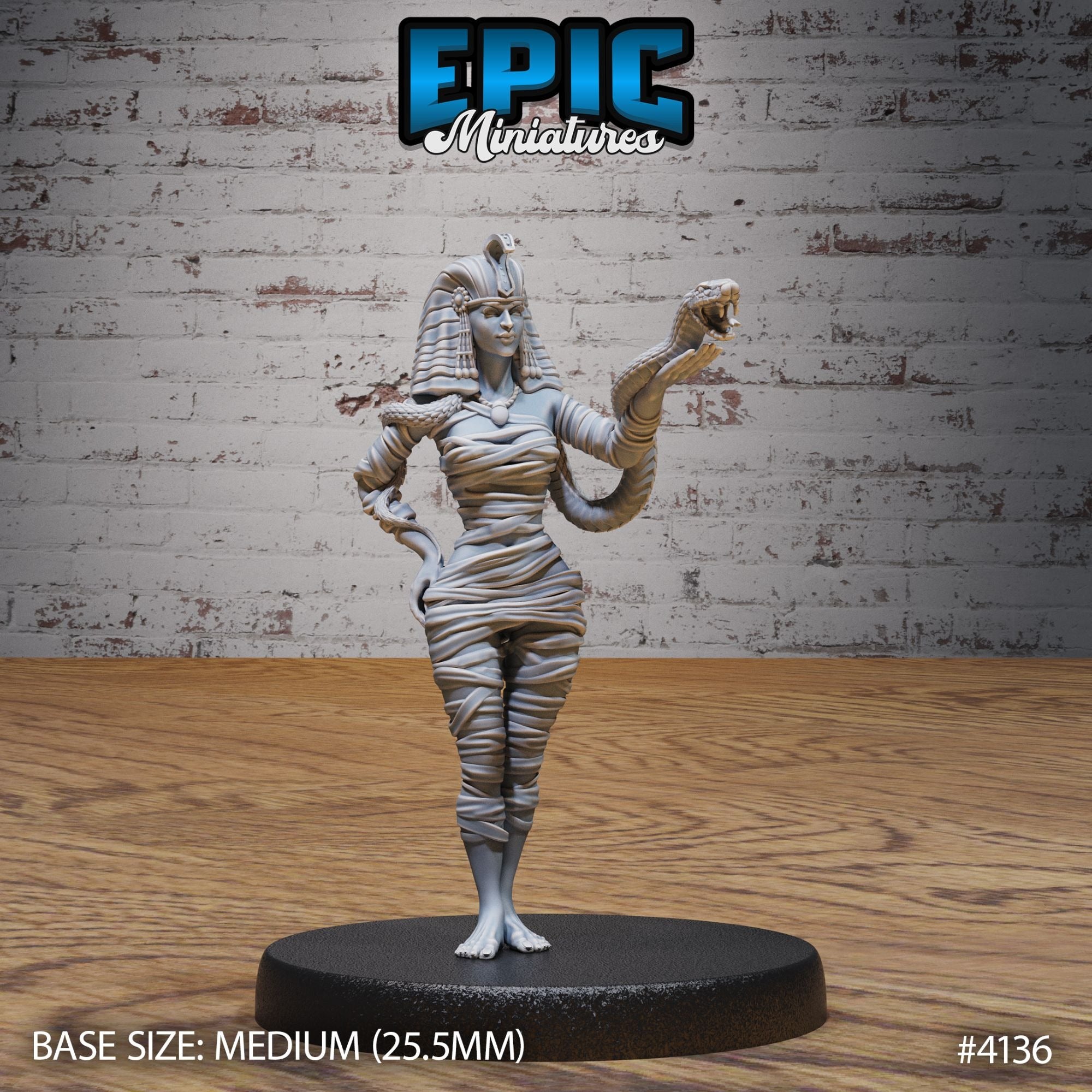 Cleopatra Mummy Lady - 3d Printed by Epic Miniatures