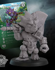 Triceratops Guild - 3d Printed Miniature by DiceHeads