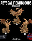 Abyssal Fiendbloods - Fiends of Incandriox - 3d Printed Miniature by Dragon Trappers Lodge