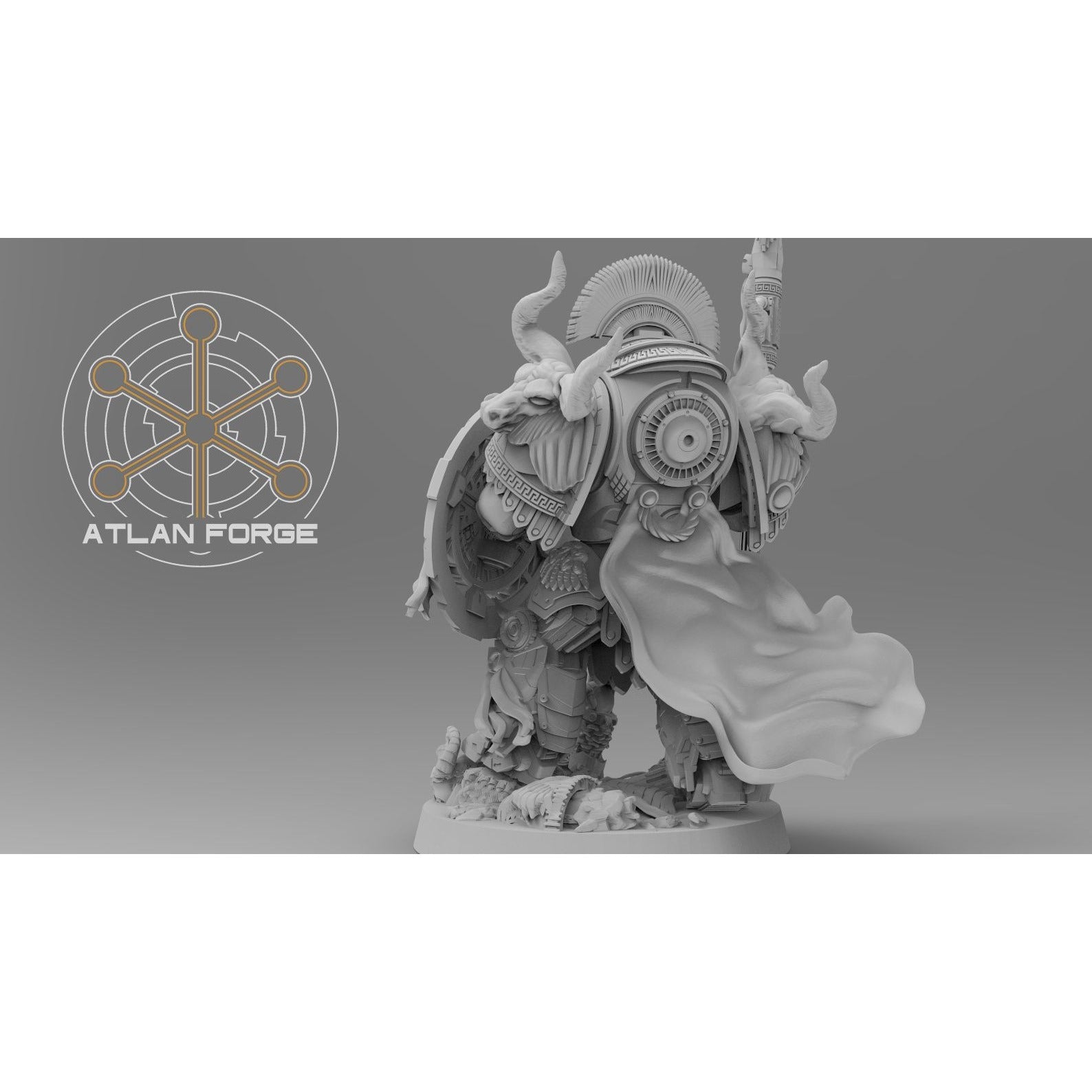 Minoan Myrmidon Captain - Modular Unit 3d Printed Miniature