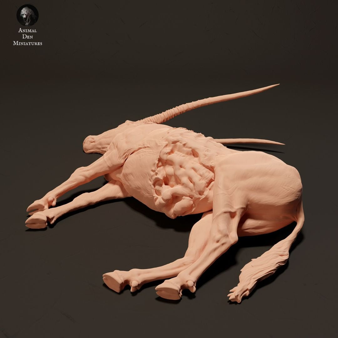 Gemsbok - 3d Printed 1:24 Scale Miniature by Animal Den