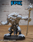 Skull Bear - 3d Printed Miniature Sculpted by Epic Miniatures