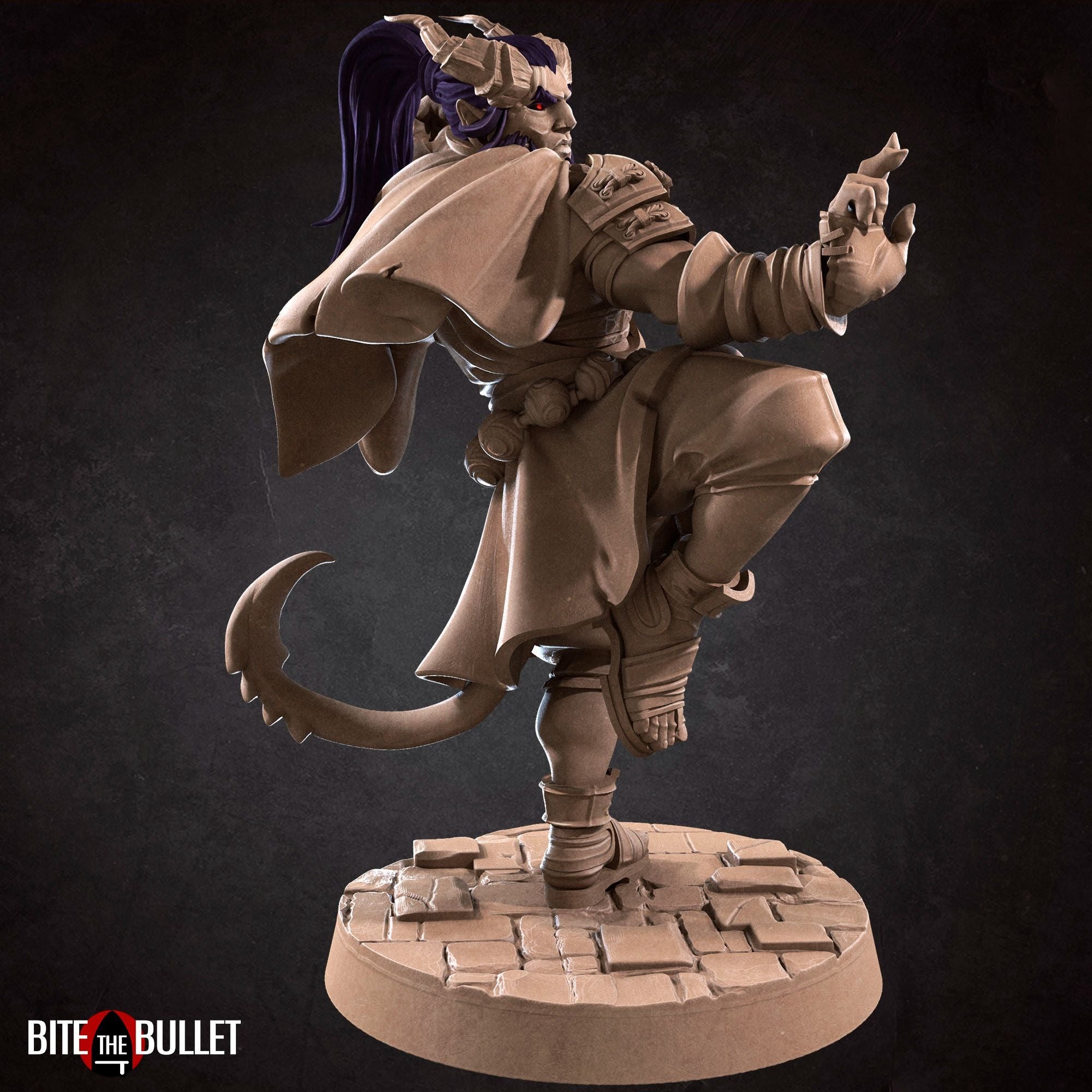 Tiefling Monk - 3d Printed Miniature by Bite the Bullet