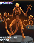 Reverse Engineered Xeno Clone - 3d Printed Miniature Sculpted by Papsikels Miniatures