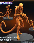 Reverse Engineered Xeno Clone - 3d Printed Miniature Sculpted by Papsikels Miniatures