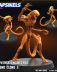 Reverse Engineered Xeno Clone - 3d Printed Miniature Sculpted by Papsikels Miniatures