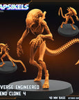 Reverse Engineered Xeno Clone - 3d Printed Miniature Sculpted by Papsikels Miniatures