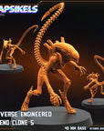 Reverse Engineered Xeno Clone - 3d Printed Miniature Sculpted by Papsikels Miniatures